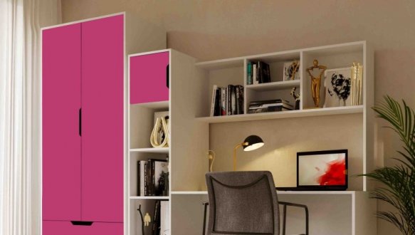 Шкаф Viorina Deko Teenager 2 дверный графит 4