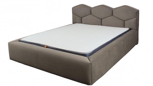 Ліжко м'яке Городок меблі Олівер без підйомного механізму