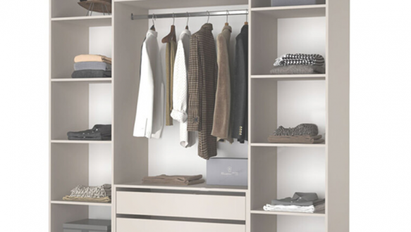 Шкаф Mebelstar Оскар четырехдверный с антресолью и ящиками Серая мышка 200 см 3