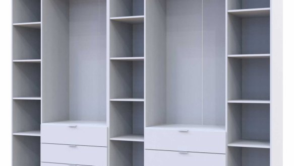 Шкаф Гелар 3+4 Дорос 7 дверный графит 272 см 6