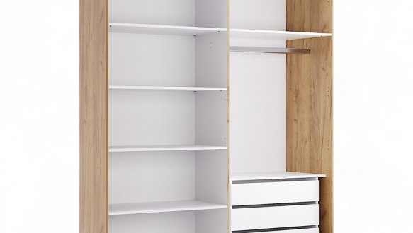 Шкаф 4Д с зеркалом Миромарк Белла 4 дверный белый 183 см 3