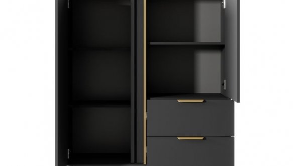 Комод Ларс / Lars 2D2S/104 високий Антрацит 0