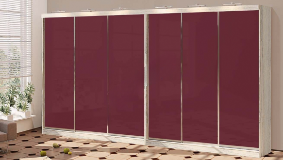 Шкаф-купе Комфорт мебель венге 6 дверный 540 см