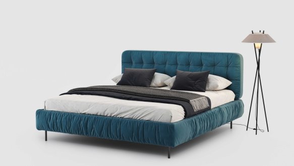 Ліжко двоспальне м'яке Woodsoft Marsala / Марсала з підйомним механізмом та нішею для білизни 0