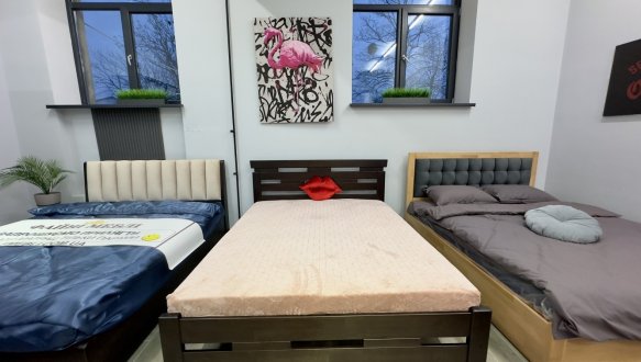 Ліжко дерев'яне Лев Зевс масив Бук 0