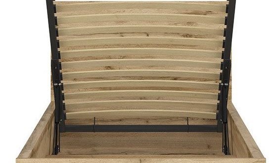 Кровать односпальная BRW Poland LOZ/90/B Tetrix / Тетрикс с подьемним механизмом и нишей для белья ДСП 10