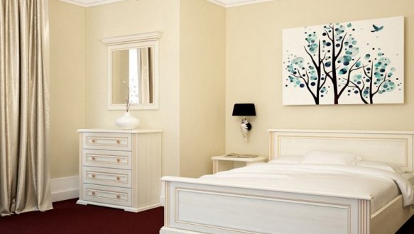 Модульная спальня White/Вайт Гербор 3