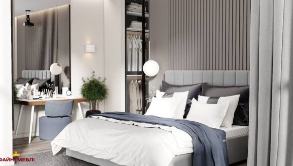 Кровать двуспальная мягкая Woodsoft Marsel / Марсель 9