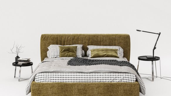 Ліжко м'яке двоспальне Woodsoft Bern II / Берн II 3