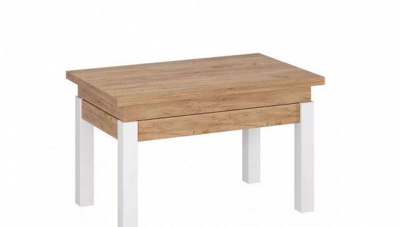 Стол-трансформер B-Fly Art In Head Дуб Крафт золотой / Белый бриллиант 3