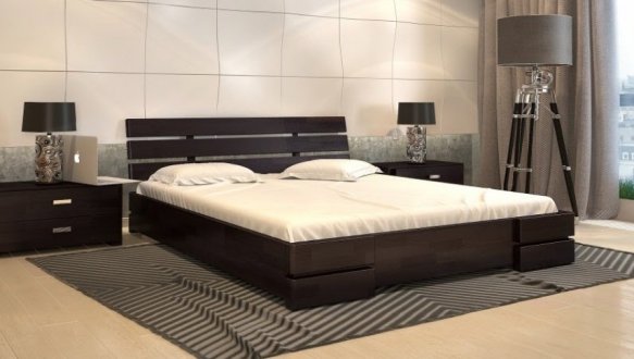 Ліжко дерев'яне ArborDrev Далі Люкс Сосна / Бук