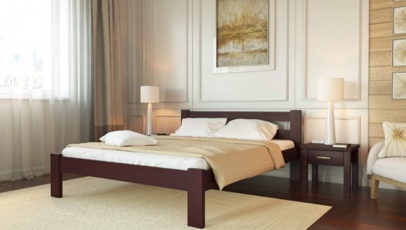 Ліжко дерев'яне Лев Соня масив Бук 1