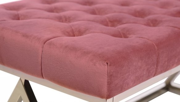 Банкетка BN-2 роза антик + серебро 5