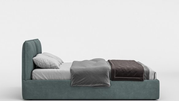 Ліжко м'яке двоспальне Woodsoft Alba 2 / Альба 2 з підйомним механізмом та нішею для білизни 2