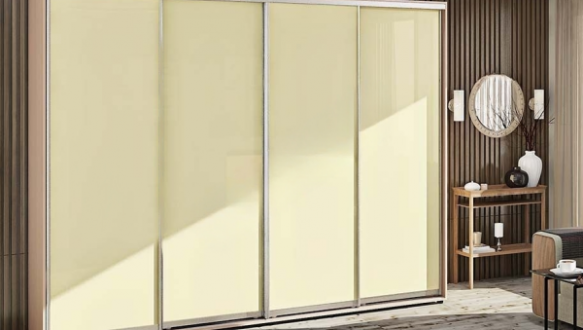 Шафа-купе Комфорт меблі скло фотодрук 4 дверна 400 см