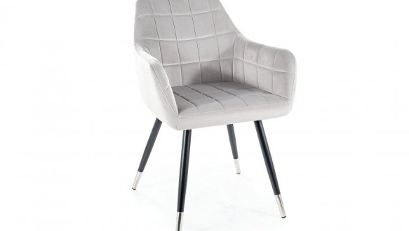 Стілець Nuxe Velvet світло-сірий