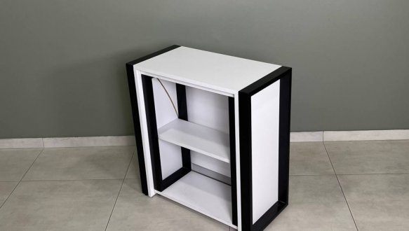 Стіл трансформер LOFT Дуб Сонома / Чорний мат MebliRoMax 21