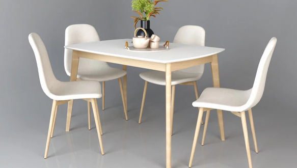 Стол Exen/Эксен Интарсио Белый Не раскладной 120 см 1