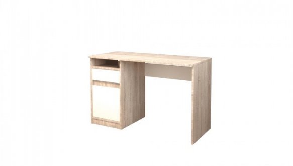 Компьютерный стол Jusk A/Юск А Интарсио Миндаль/Дуб Сонома 120 см 2