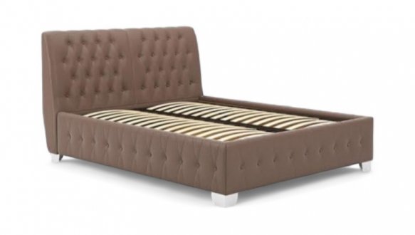 Ліжко м'яке двоспальне Городок меблі Октавія без підйомного механізму 3