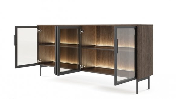 Комод 4D/181 с подсветкой дуб дунин Lumi 3