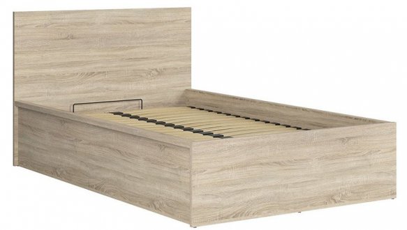 Кровать односпальная BRW Poland LOZ/120/B Tetrix / Тетрикс с подьемним механизмом и нишей для белья ДСП 6