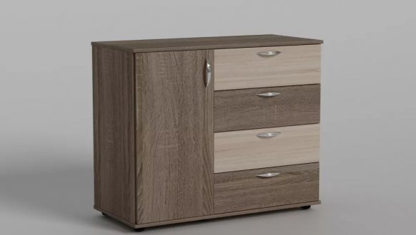 Комод 3 Matroluxe эконом 4 ящика и 1 дверь 2