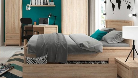 Стол письменный BIU1D1S/120 Kaspian 4