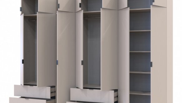 Шкаф для одежды Дорос Лукас кашемир 7 дверный 315 см 0