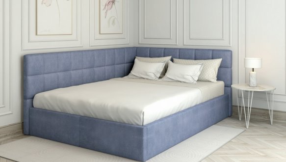 Кровать мягкая двуспальная Лев Торонто 1