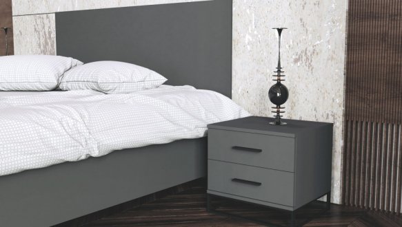 Тумба прикроватная с двумя ящиками Art in Head Ascet / Аскет 7