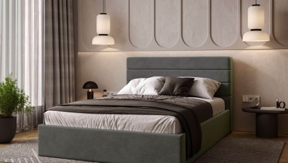 Ліжко м'яке Віоріна деко Street / Стріт без підйомного механізму 6