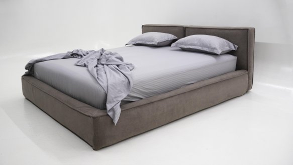 Ліжко м'яке двоспальне Шик Галичина Балі Слім з підйомним механізмом та нішею для білизни