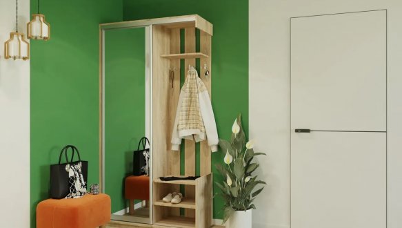 Прихожая City One Door. Дуб сонома