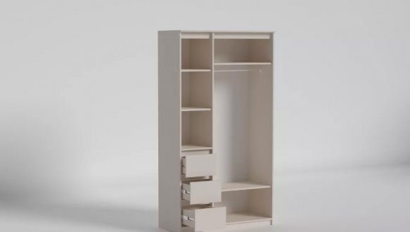 Шафа розпашна Matroluxe Bellini / Белліні 3 дверна з 3 шухлядами 120 см 0