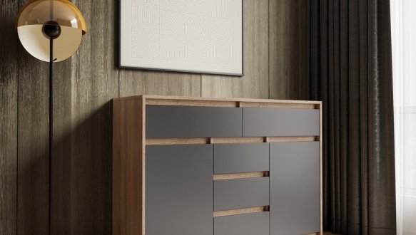 Комод Т227 Дуб сонома Морели 0