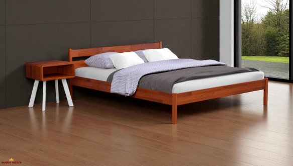 Кровать двуспальная деревянная Эстелла Нота Бене 160 см Щит бука 10