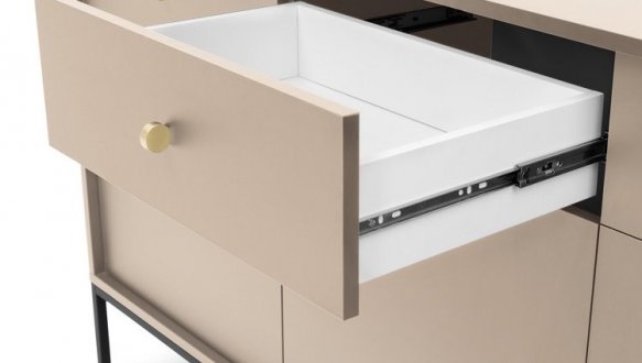 Комод Моно / Mono MKSZ154 Бежевий/чорні ніжки 5