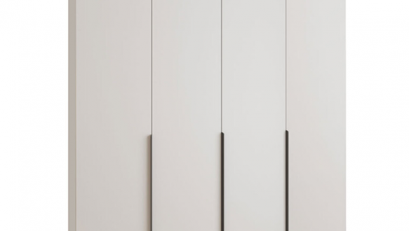 Шафа Mebelstar Оскар чотирьохдверна з антресоллю Білий сніг 200 см 2