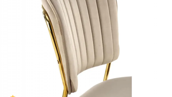 Стул K-499 бежевый/золотой 4