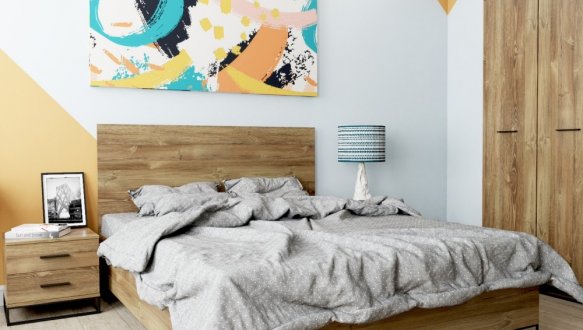 Кровать полутораспальная Art in Head Ascet / Аскет 120 см 4