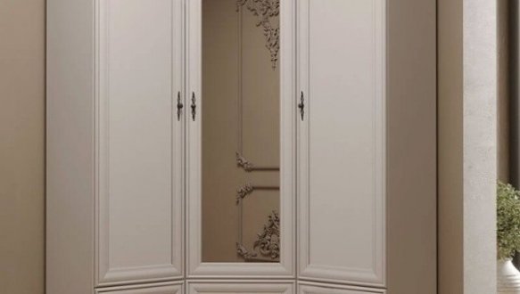 Шкаф ВМК Украина SZFN5D Кентуки 3 дверный белый альпийский 137 см 1