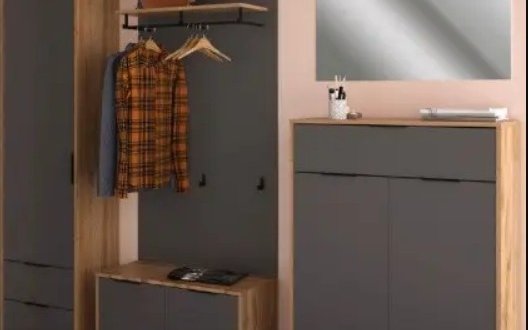 Комод 2дв 1шх Нітро графіт 2