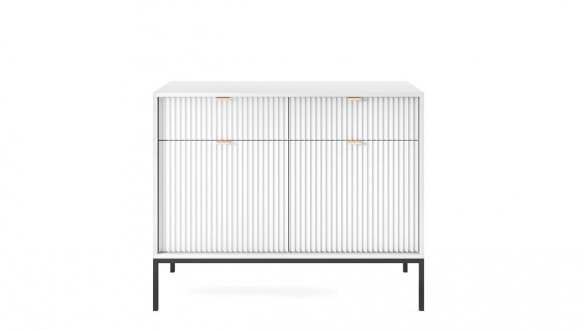 Комод Білий/Чорні ніжки KSZ104 Nova 2