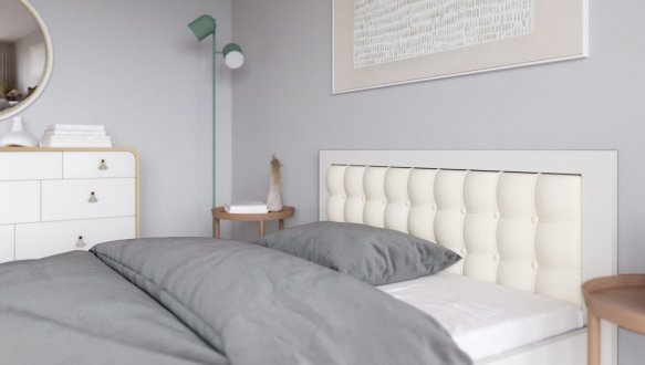 Кровать деревянная ArborDrev Регина Люкс с подьемным механизмом и нишей для белья Сосна / Бук 5