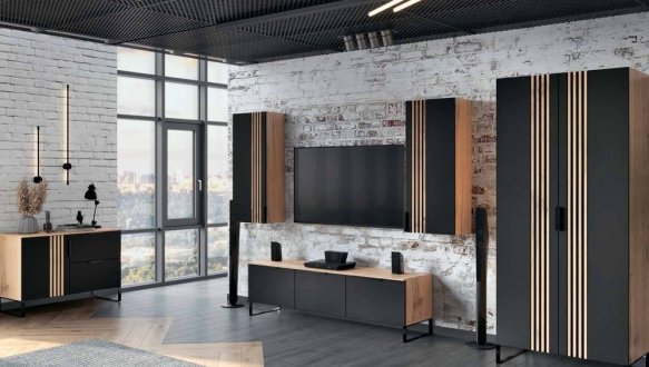 Шкаф КС Лайн Декор 2 дверный дуб аппалачи 100 см 0