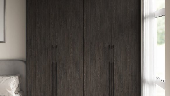 Шафа Морелі R-0017 Рамо 4 дверна венге з полицями 197см 0