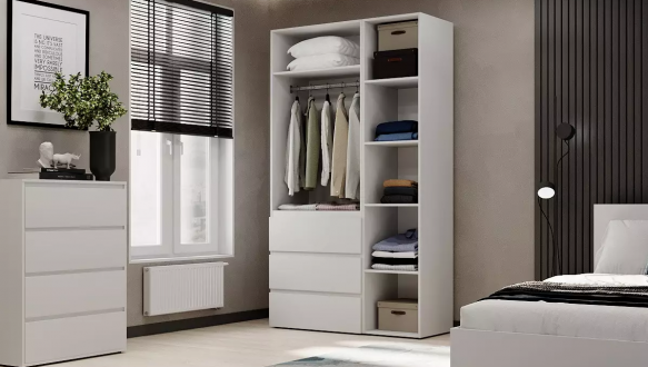 Шкаф распашной комбинированный 3-дверный Art In Head №2 Light 120см