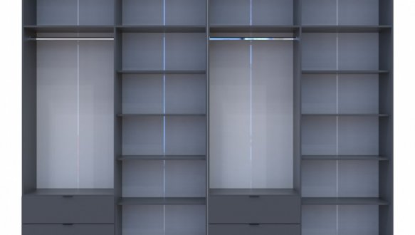 Шкаф для одежды Дорос Лукас графит 8 дверный 320 см 2