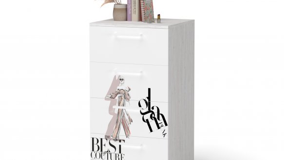 Комод высокий 